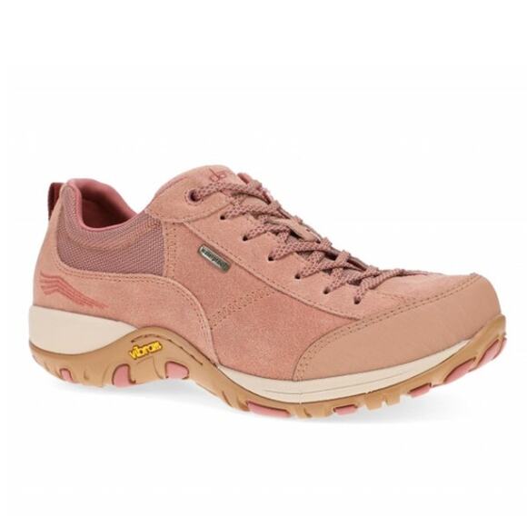 Dansko Womens Paisley Sneaker Size 36 US 5.5-6 Pink Clay Suede Waterproof NIB